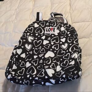 Brighton Black and White Heart Backpack Limited Edition